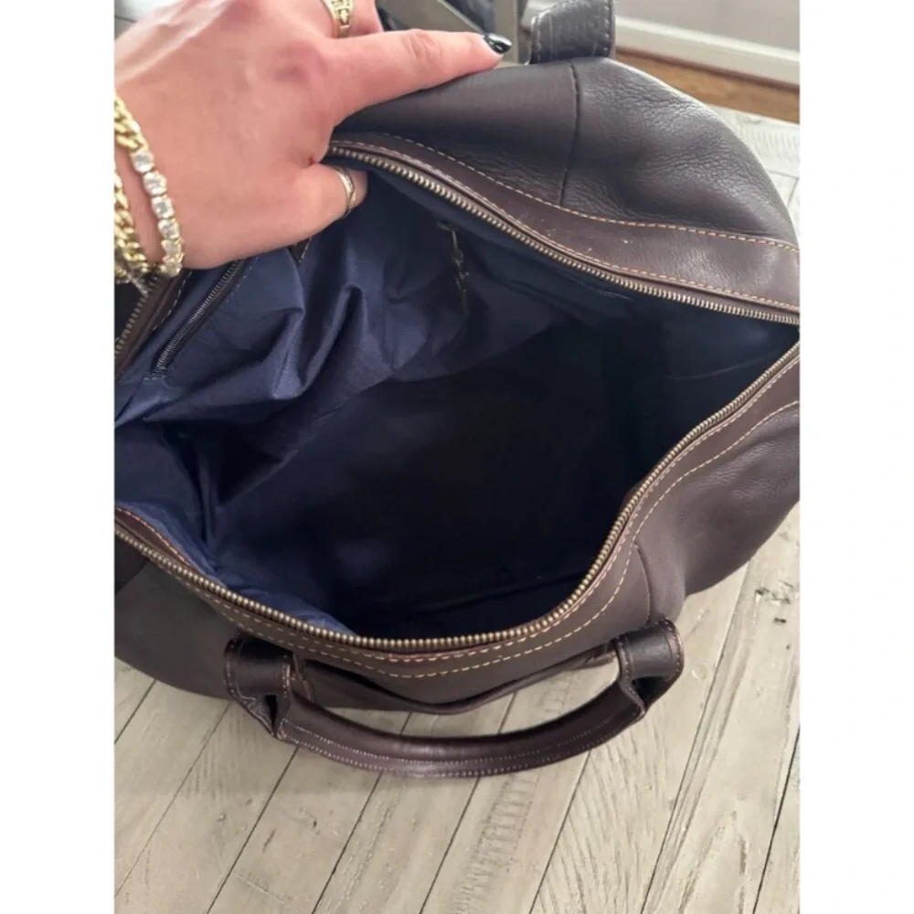 Links and Kings large Brown Leather Men's club duffel Bag